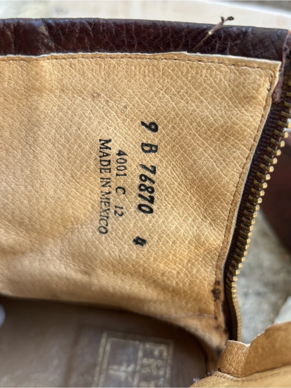 Frye Brown Leather Phillip Harness Ankle Moto Biker Zip Boots Size 9